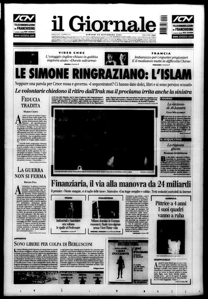 Il giornale : quotidiano del mattino